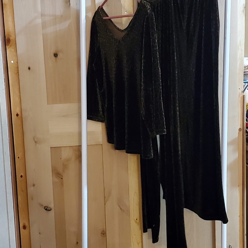 Vintage Kathy Lee Velour Set